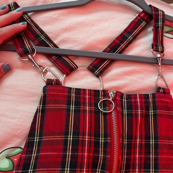 Pleaded overall-skirt - Picture 3 of 5